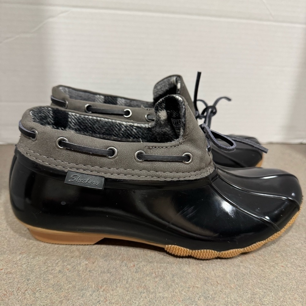 Skechers Women’s Duck Shoes Waterproof Ankle Rain Boots